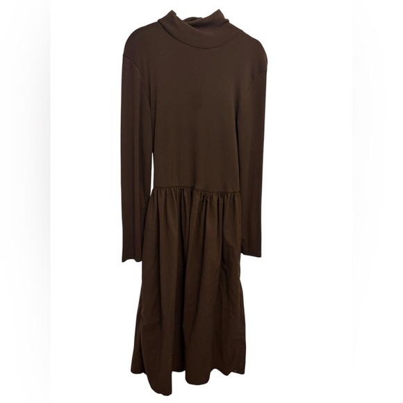 Zara Chocolate Long Sleeve Dress - Picture 1 of 3